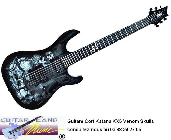 Guitare Cort Katana KX5 Venom Graphic Skulls